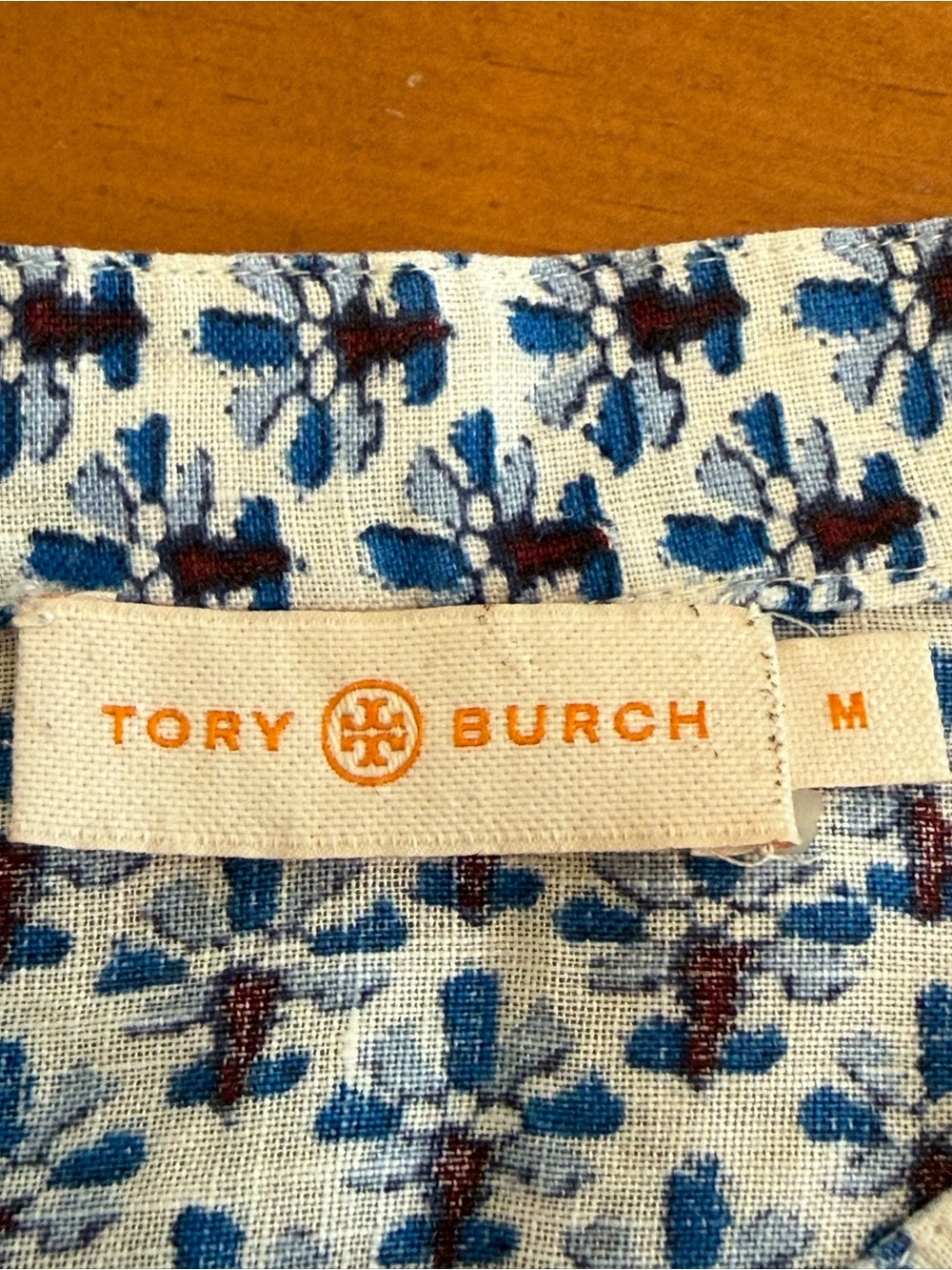 Tory Burch Castillo Corsage Sheath Knee Length Dress M Blue Summer Everyday Chic - Picture 8 of 13
